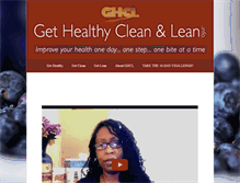 Tablet Screenshot of gethealthycleanandlean.info